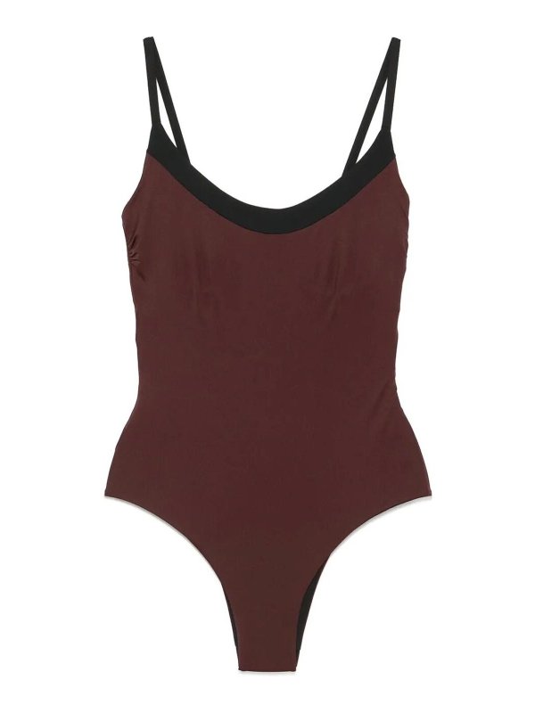 FISICO: Maillots une pièce  - Maillot De Bain - Marron