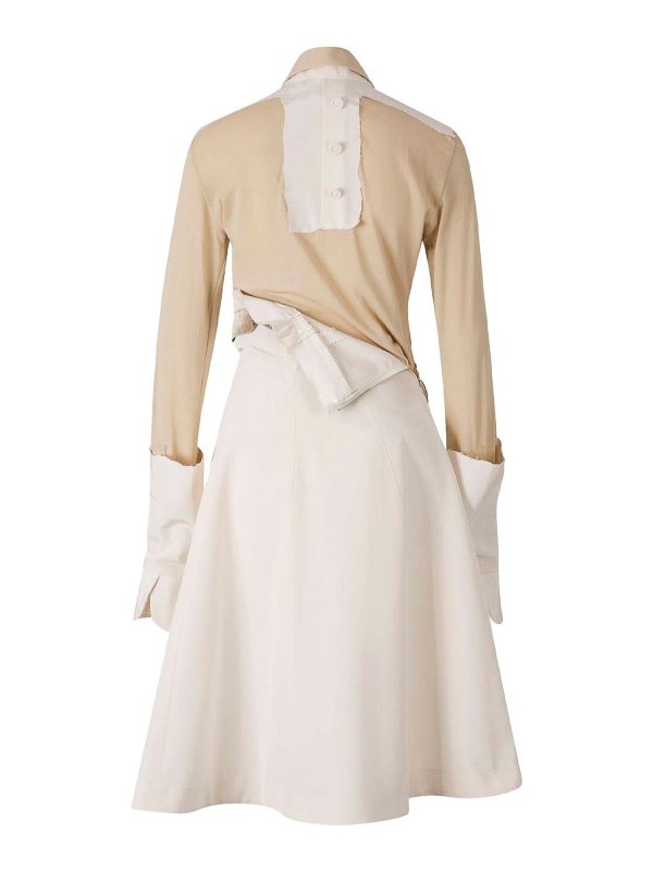 MM6 MAISON MARGIELA: Knielange Kleider online - Knielanges Kleid - Beige