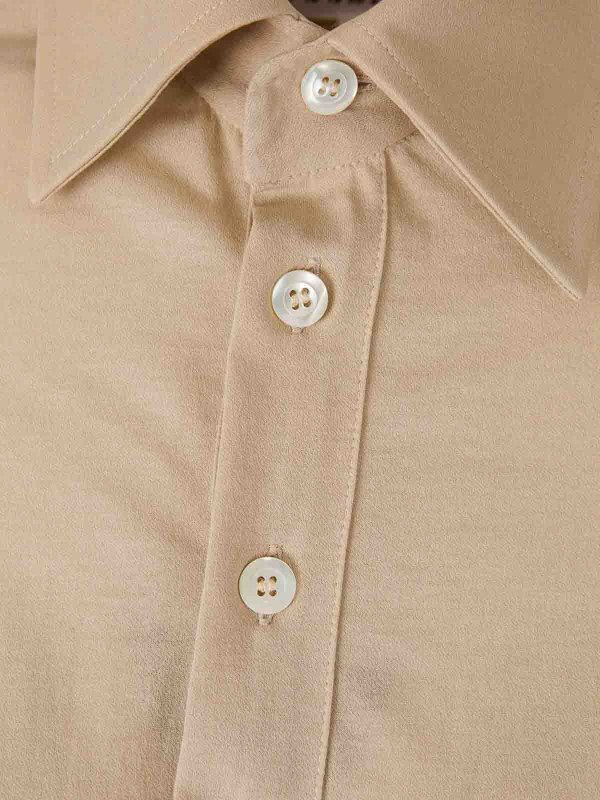 The Best Shops MM6 MAISON MARGIELA: Knielange Kleider - Knielanges Kleid - Beige
