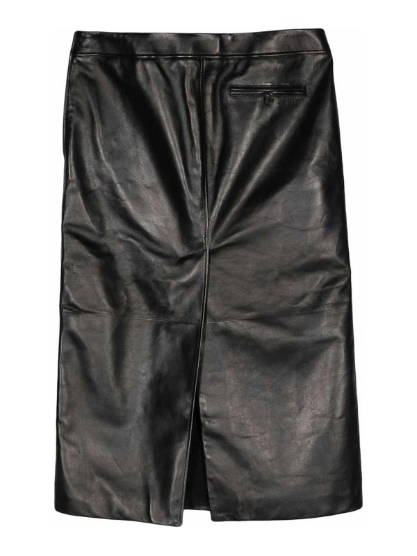 ALEXANDER MCQUEEN: ニーレングススカート＆ミディ丈 online - 膝丈/ミディスカート - 黒