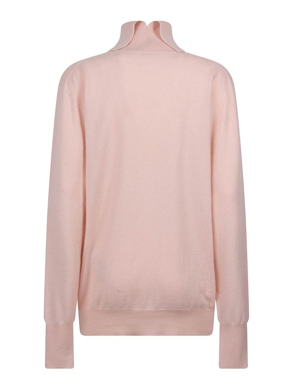 JIL SANDER: boat necks online - High collar sweater