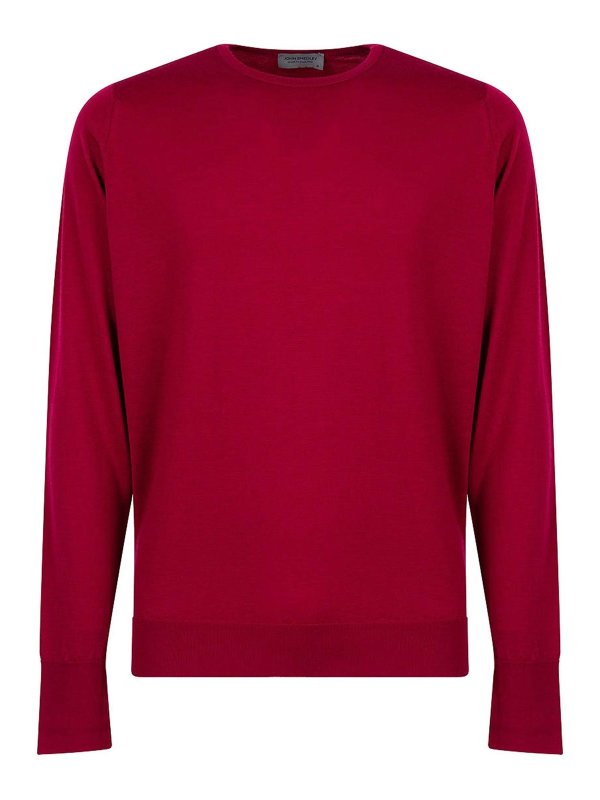 JOHN SMEDLEY: maglia collo rotondo - Marcus extra fine maglione di lana merino