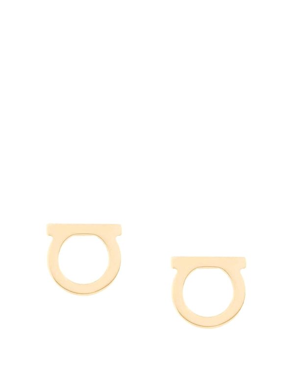 SALVATORE FERRAGAMO: イヤリング - イヤリング - 黒