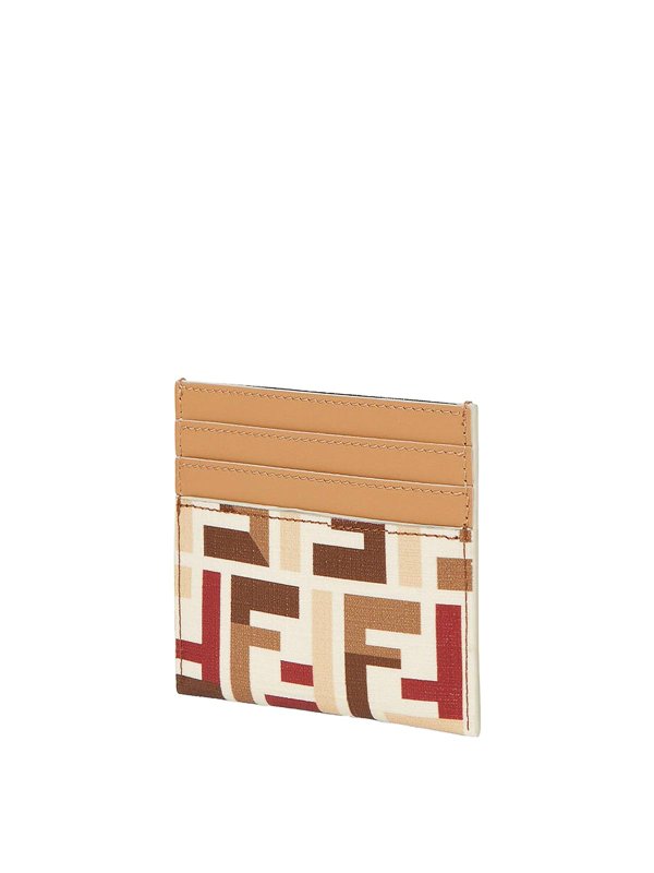 FENDI: wallets & purses online - Roma Ff Fabric Card Holder