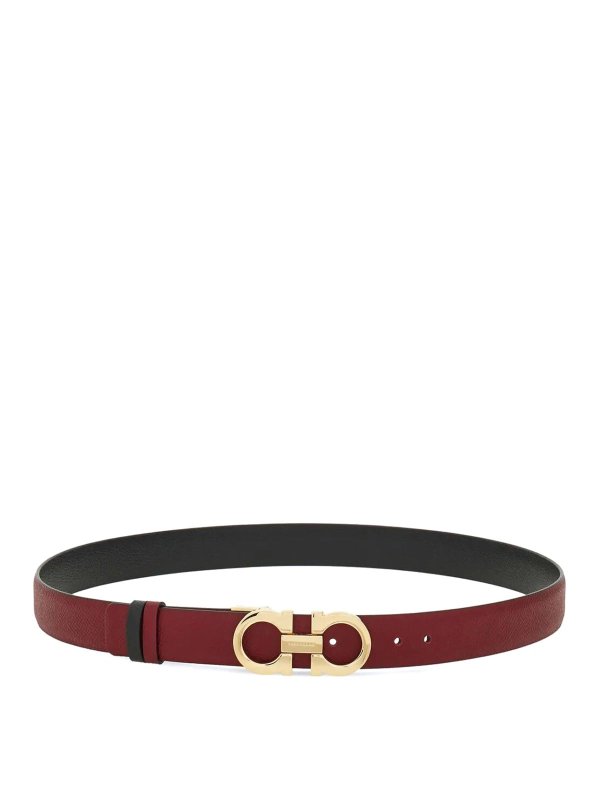 SALVATORE FERRAGAMO: Cinturones - Cinturón - Beis