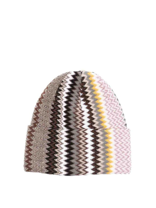 MISSONI: ニットキャップ - ビーニー帽 - 黒