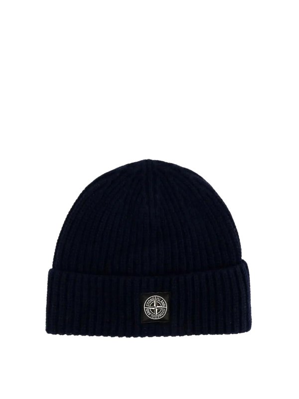 STONE ISLAND: Mützen - Mütze - Dunkelblau