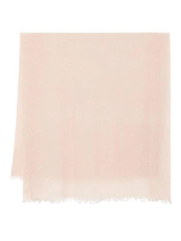 FALIERO SARTI: scarves - Kundy Wool And Silk Fringed Scarf