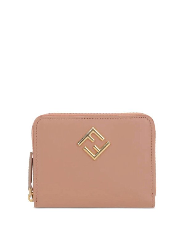 FENDI: wallets & purses - Ff Diamonds Zip Around Medium Wallet