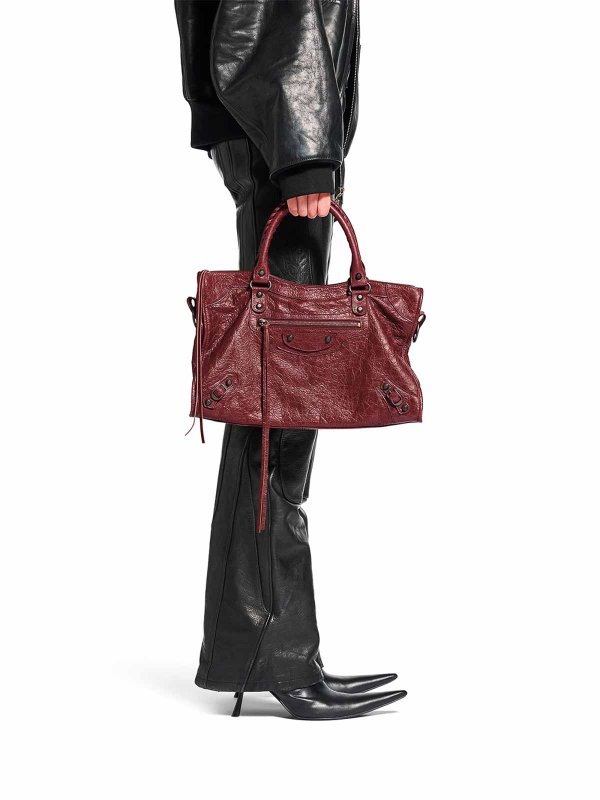 BALENCIAGA: cross body bags online - Le City Medium Bag In Arena Lambskin
