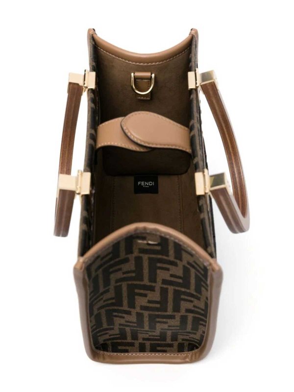 FENDI: totes bags online - Sunshine Small Ff Jacquard