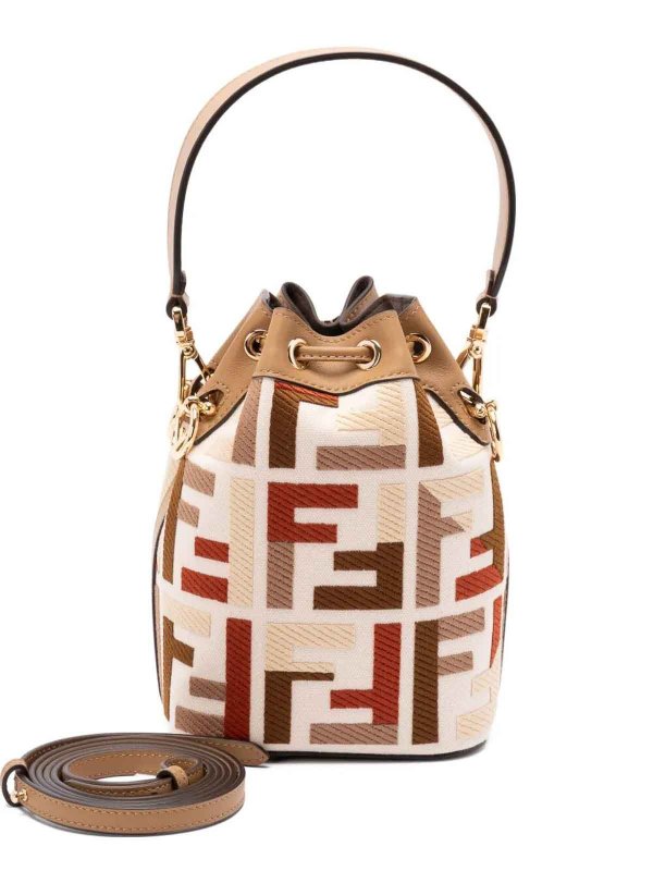 The Best Shops FENDI: Bucket bags - Mon Tresor Canvas Bucket Bag