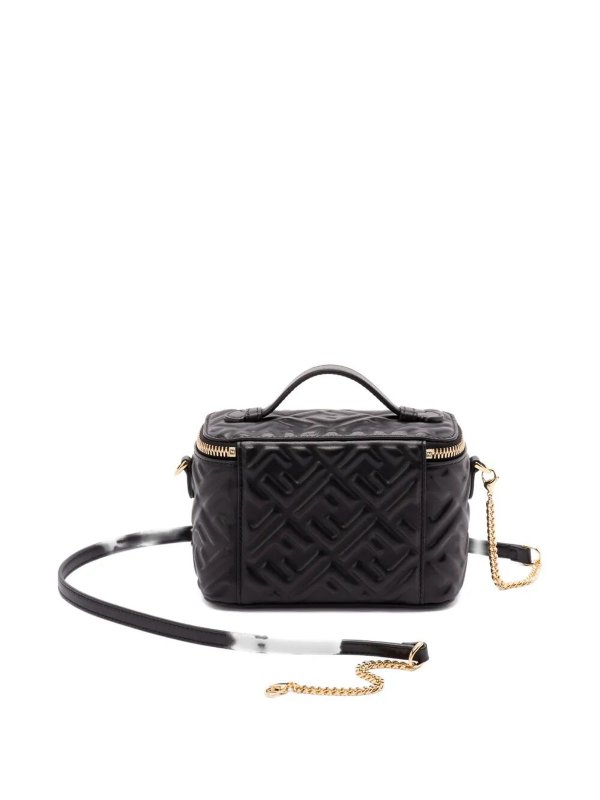 FENDI: cross body bags online - Vanity Nappa Leather Bag With Ff Motif