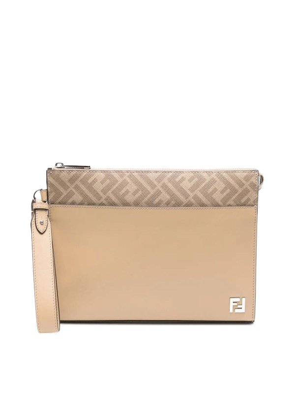 FENDI: clutches - Clutch Squared Ff