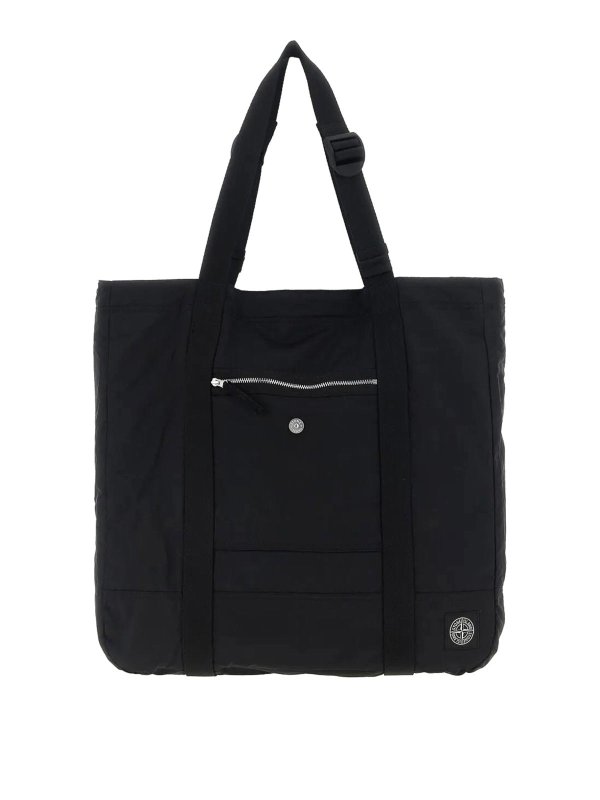 STONE ISLAND: Bolsos Shopping - Bolso Shopping - Negro