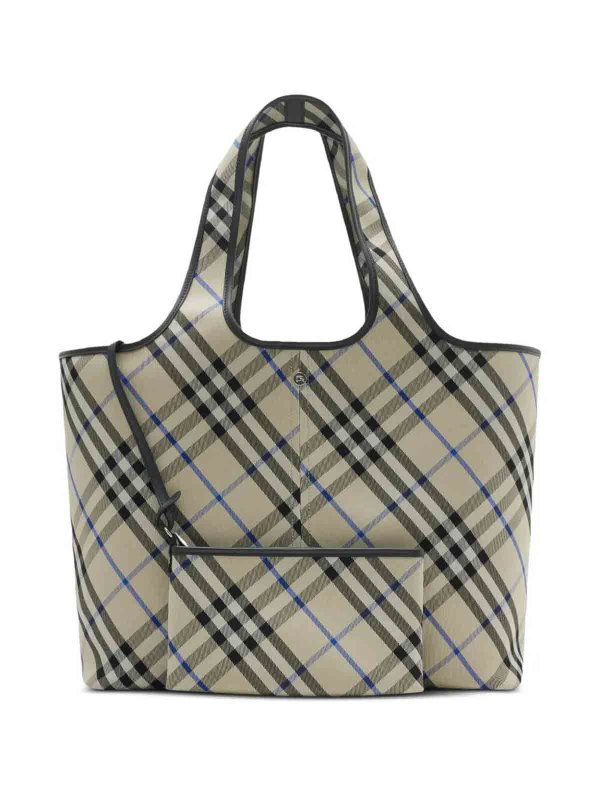 BURBERRY: totes bags online - Medium Check Tote Bag