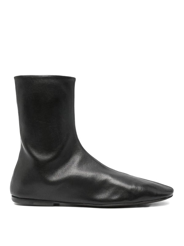 DRIES VAN NOTEN: ankle boots - Leather Sock Booties