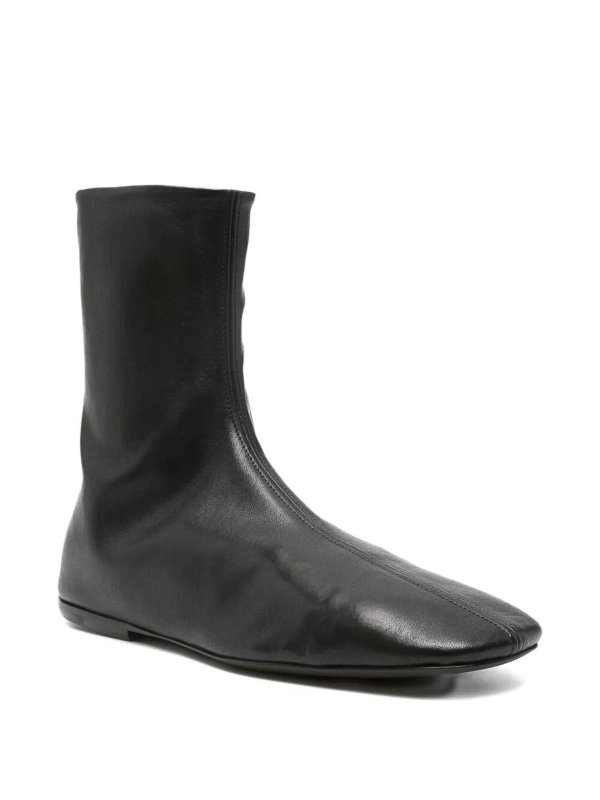 DRIES VAN NOTEN: ankle boots online - Leather Sock Booties