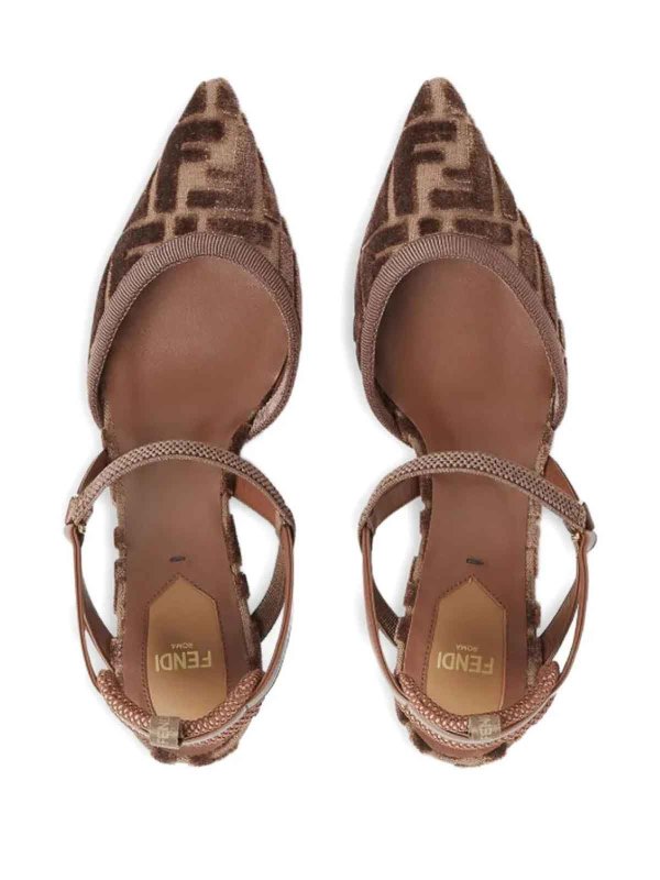 The Best Shops FENDI: court shoes - Colibr Lite Slingbacks In Ff Fabric