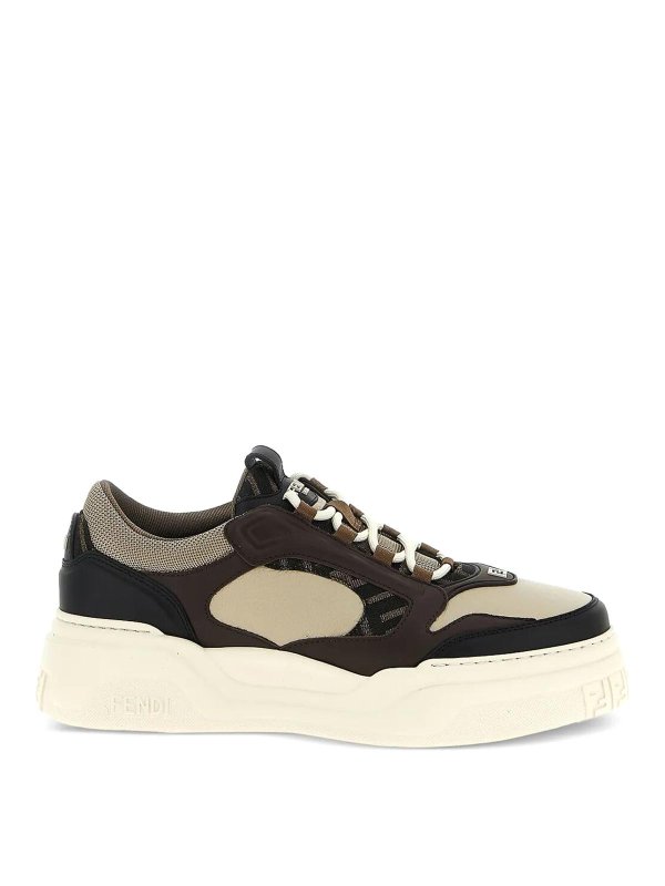 FENDI: trainers - Force Leather Sneakers