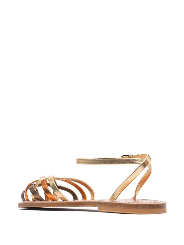 The Best Shops K JACQUES: sandals - Demetria Metallic Sandals