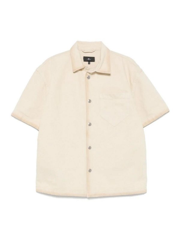 7 FOR ALL MANKIND: shirts - `Over Camp Shirt Freehand` Shirt