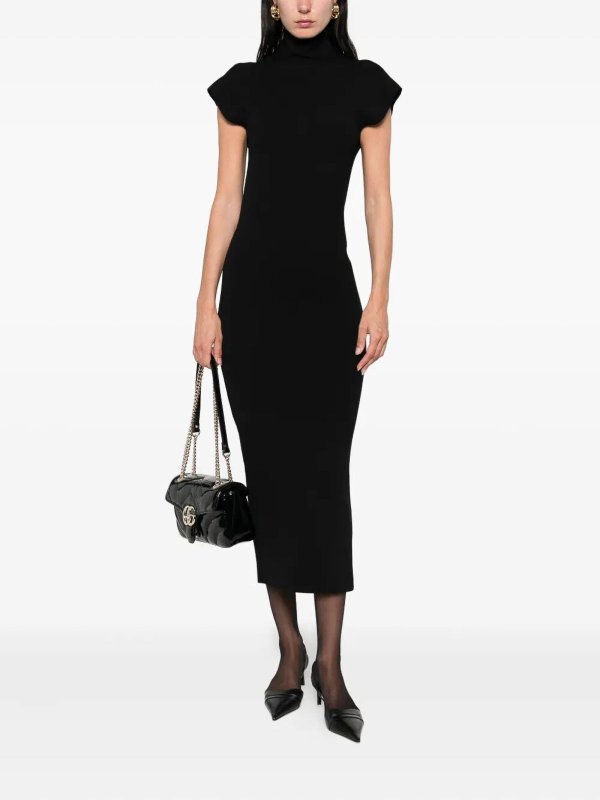 ALBERTA FERRETTI: Robe longueur genou online - Robe Au Genou - Noir