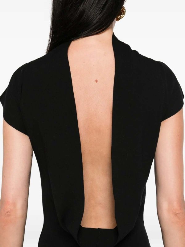 Robe Au Genou - Noir shop online: ALBERTA FERRETTI