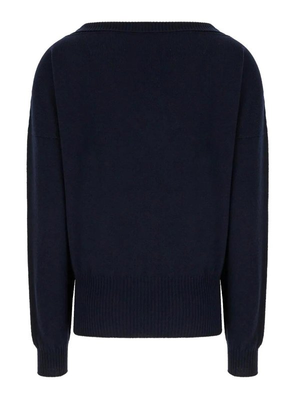 ALBERTA FERRETTI: Suéteres con cuello pico online - Suéter Cuello Redondo - Azul