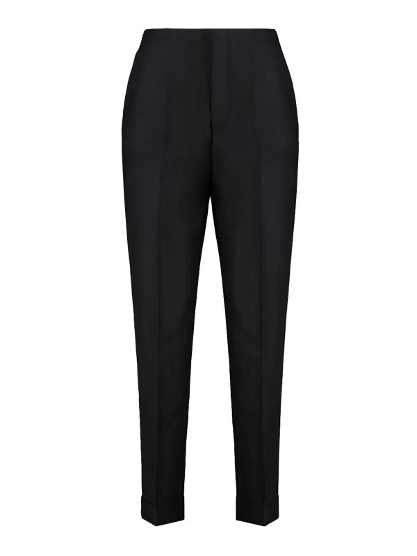 ALBERTA FERRETTI: Pantalons casual - Pantalons Décontractés - Noir