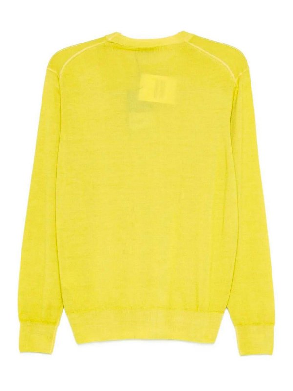 ALTEA: Strickpullover mit Rundhalsausschnitt online - Rundhalspullover - Gelb