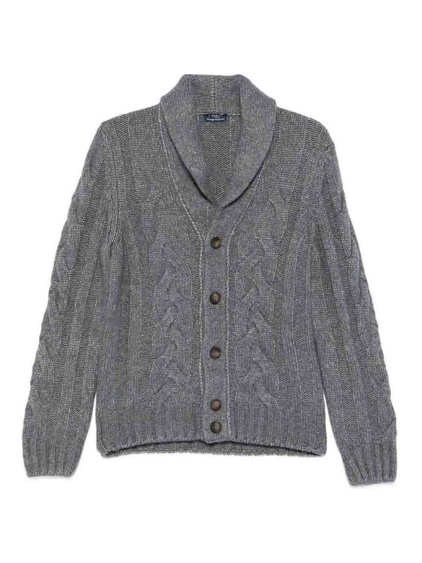 BARBA NAPOLI: Cardigans - Cardigan - Gris