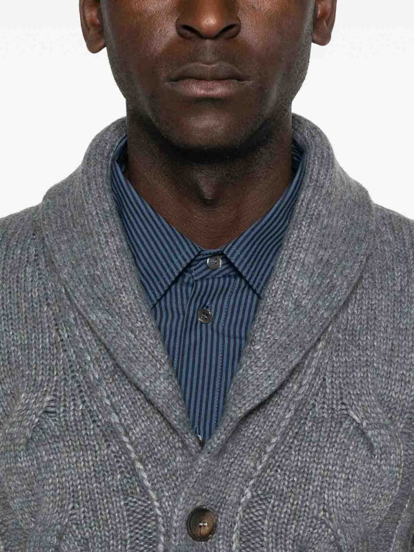 Cardigan - Gris shop online: BARBA NAPOLI