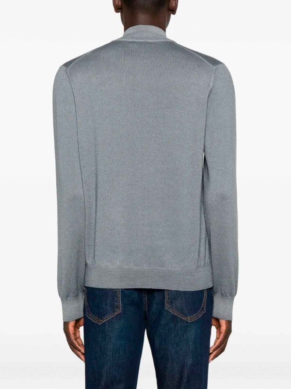 The Best Shops BARBA NAPOLI: Cardigans - Cardigan - Gris Clair