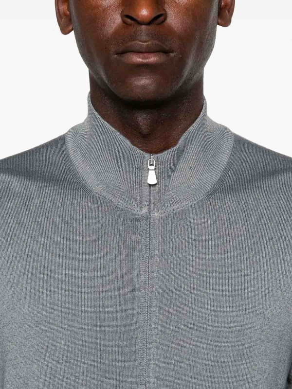 Cardigan - Gris Clair shop online: BARBA NAPOLI