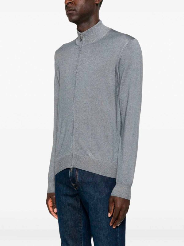 BARBA NAPOLI buy online Cardigan - Gris Clair