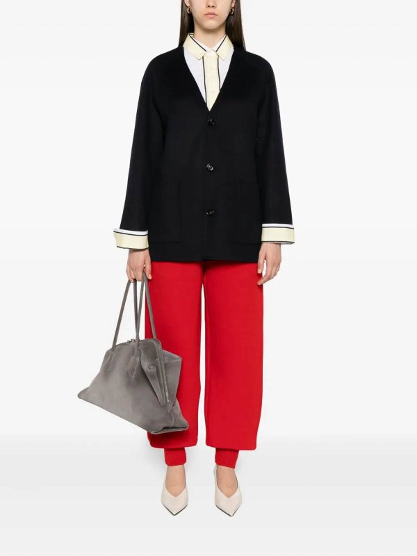 BOTTEGA VENETA: ショートコート online - ショートコート - ダークブルー