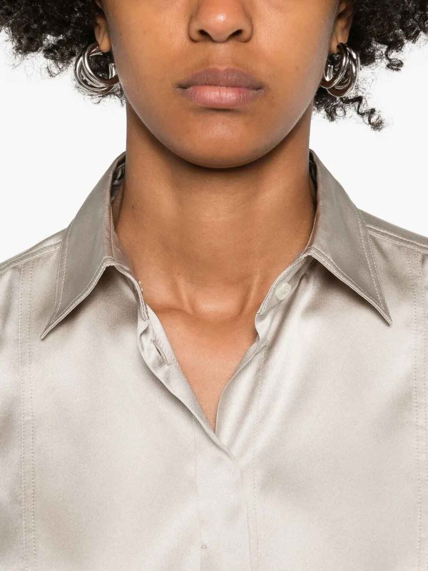 シャツ - ベージュ shop online: BRUNELLO CUCINELLI