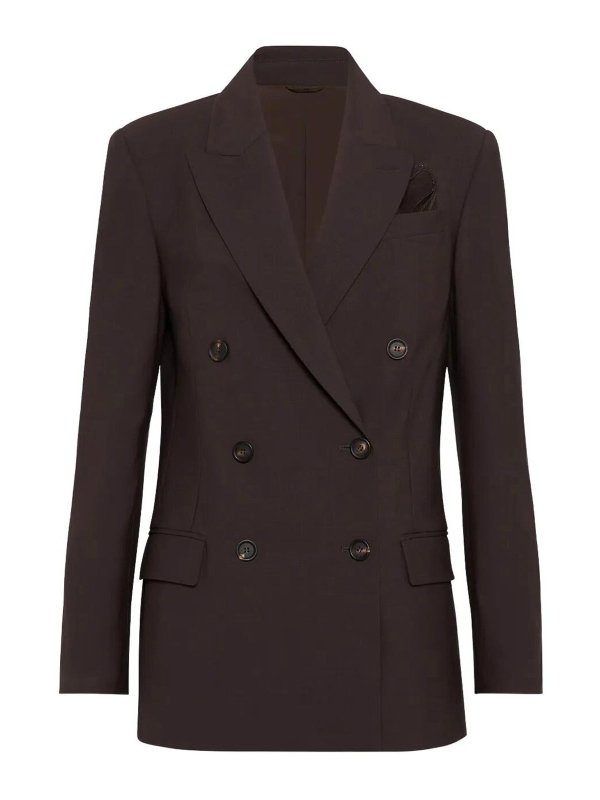 BRUNELLO CUCINELLI: blazers - Blazer With Monili
