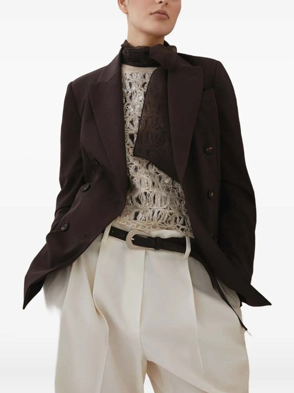 The Best Shops BRUNELLO CUCINELLI: blazers - Blazer With Monili