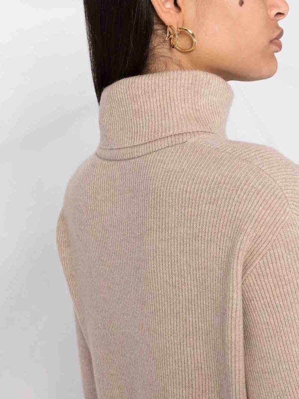 The Best Shops BRUNELLO CUCINELLI: Strickpullover mit Rundhalsausschnitt - Rundhalspullover - Braun