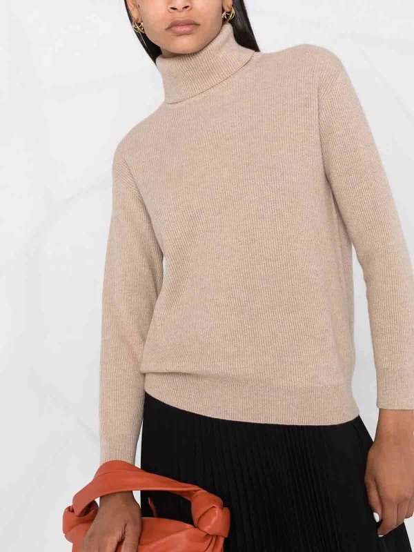 Rundhalspullover - Braun shop online: BRUNELLO CUCINELLI