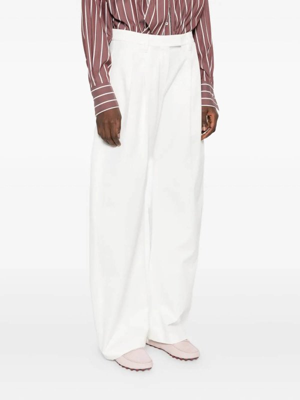 BRUNELLO CUCINELLI: Pantalons casual online - Pantalons Décontractés - Blanc