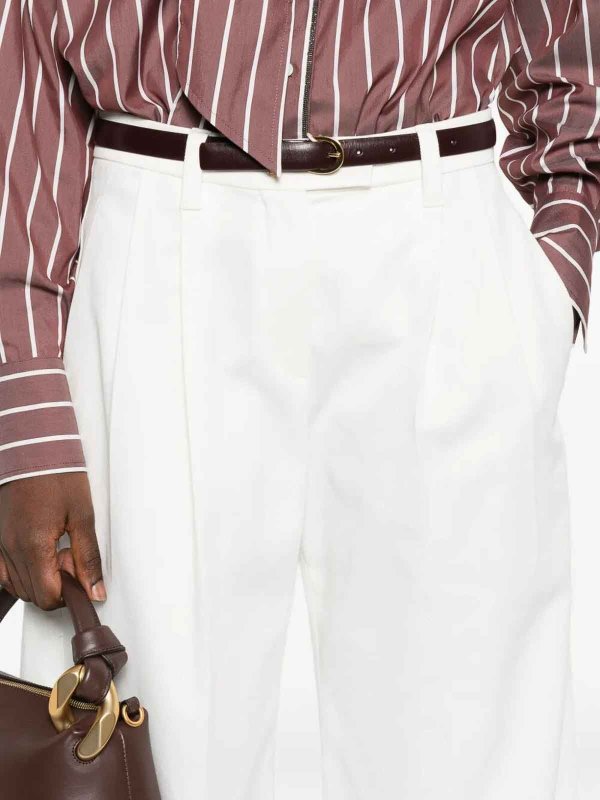 Pantalons Décontractés - Blanc shop online: BRUNELLO CUCINELLI