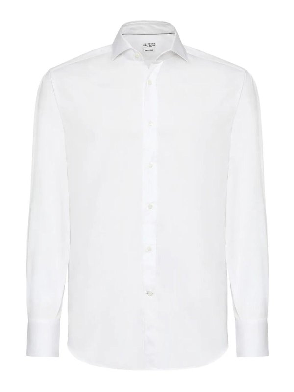 BRUNELLO CUCINELLI: Hemden - Hemd - Weiß