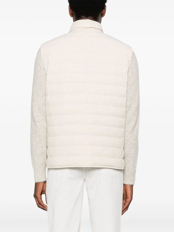 The Best Shops BRUNELLO CUCINELLI: Vestes-rembourrees - Blouson Rembourré - Blanc