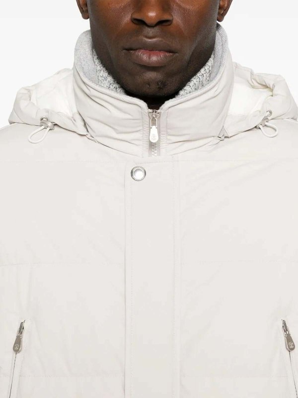 Padded Jacket With Detachable Hood shop online: BRUNELLO CUCINELLI
