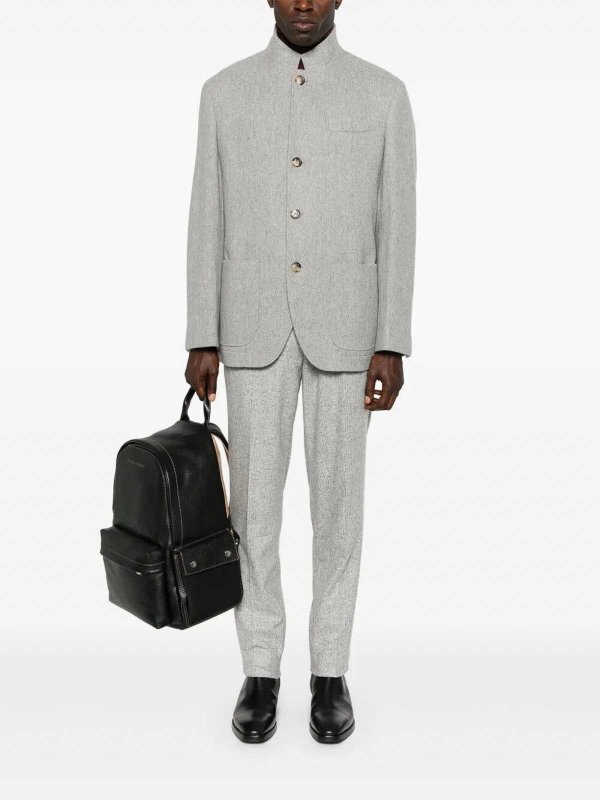 BRUNELLO CUCINELLI: Vestes de costume online - Blazer - Gris Clair