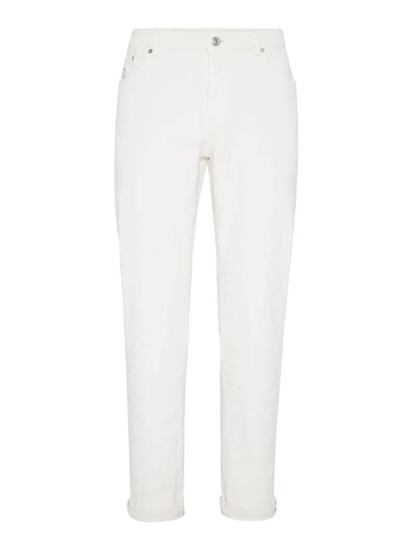 BRUNELLO CUCINELLI: straight leg jeans - Lightweight Denim Pants