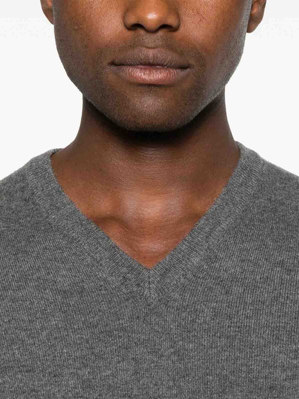 クルーネック - グレー shop online: BRUNELLO CUCINELLI